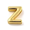 Brass Pendants, Cadmium Free & Nickel Free & Lead Free, Real 18K Gold Plated, Letter Z, 8.5x7x3mm, Hole: 1.2mm