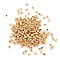 Brass Beads, Round, Real 18K Gold Plated, 2.4x2mm, Hole: 1mm, about 357pcs/10g