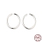 925 Sterling Silver Open Jump Rings, Oval, Silver, 11x9x1.2mm, Inner Diameter: 7x9mm, about 33pcs/10g