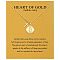 Friendship Brass Pendant Necklaces, Golden, Flat Round, 17.72 inch(45cm)