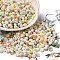 Baking Paint Glass Seed Beads, Round Hole, Teardrop, Colorful, 5~5.5x4~5x3~3.5mm, Hole: 1.2mm, about 55pcs/10g