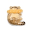 Cute Resin Cabochons, Cat, Tan, 22.5x21.5x7.5mm