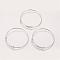 Adjustable Brass Expandable Bangle Making, Silver Color Plated, Diameter: 68~71mm, Inner Diameter: 64~67mm, Adjustable Length: 32~36mm