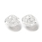 Transparent Crackle Acrylic Beads, Round, Clear, 16x12mm, Hole: 2mm, about 430pcs/500g