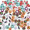 NBEADS 100 PCS Polymer Clay Beads, Halloween/Christmas Theme Handmade Clay Beads for DIY Jewelry Making