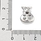 Покрытие стойки латунь микро паве бусины циркония KK-B097-06P-3