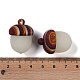 4 шт. подвески из искусственного светящегося камня в форме желудя WOOD-CA0001-66-4