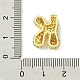 Подвески из латуни с покрытием из прозрачного кубического циркония KK-S378-01G-K-3