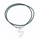 Воском хлопка ожерелье шнура материалы MAK-S032-1.5mm-B03-3
