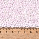 Непрозрачные цвета блестящие стеклянные бусины SEED-B001-01A-03-4
