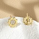 Серьги-гвоздики из циркония EJEW-R016-26G-09-3