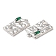 Латунные микро проложить кубического циркония подвески KK-C028-30P-2