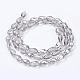 Стеклянные бусины с гальваническим покрытием  EGLA-D015-15x10mm-34-1