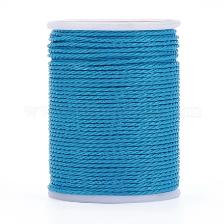 Круглый вощеный полиэфирный шнур YC-G006-01-1.0mm-14-1