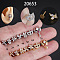 Stainless Steel Micro Pave Clear Cubic Zirconia Internally Threaded Labrets, Heart, Stainless Steel Color, 8mm, Pin: 1.2mm