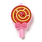 Candy Shape PVC Pendants, Pearl Pink, 57x34.5x14.5mm, Hole: 4mm