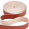 GORGECRAFT Glossy Leather Strap 0.5 Inch Wide 79 Inch Long Saddle Brown Flat Leather Belt Strips for DIY Crafts Clothing Jewelry Wrapping Making Bag Furniture Handles Pet Collars Traction Ropes Belt