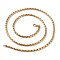 PVD Vacuum Plating 304 Stainless Steel Boston Link Chain Necklaces, with Lobster Claw Clasps, Golden, 23.85 inch(60.6cm), 3.5mm