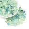 Transparent Acrylic Beads, Mixed Shapes, Two Tone, Pale Green, 10~14.5x7~11x4.5~6mm, Hole: 1.4mm, about 50pcs/20g