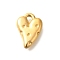 Ion Plating(IP) 304 Stainless Steel Charms, Heart Charm, Real 18K Gold Plated, 14.5x10.5x3mm, Hole: 2mm