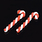 Handmade Polymer Clay Beads, No Hole, Stick, Red, 22~26x7~9x2.5mm