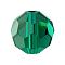 Preciosa® Crystal Beads, Czech Crystal, 451 19 602 Round, 50730 Emerald, 6mm, Hole: 1.2mm