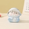 Resin Shark-shaped Pudding Cat Mini Model Display Decorations, Micro Landscape Accessories, Pretending Prop Decorations, Light Sky Blue, 30mm
