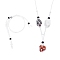 Adjustable Braided Nylon Cord Macrame Pouch Necklace Making, Interchangeable Stone, with Glass Beads, White, 18-7/8 inch(48cm)