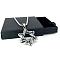Stainless Steel Star of David Pendant Hip Hop Necklaces for Men, Stainless Steel Color, 23.62 inch(60cm)
