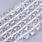 Natural Quartz Crystal Beads Strands, Rock Crystal Beads, Round, Clear, 8mm, Hole: 1mm, about 45pcs/strand, 14.5 inch