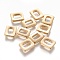 201 Stainless Steel Linking Rings, Rectangle, Golden, 9.5x7.5x2mm, Inner Diameter: 3.5x5.5mm