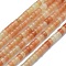 Natural Red Aventurine Beads Strands, Flat Round/Disc, 3.8~4.2x2~4.5mm, Hole: 0.8~1mm, about 152~180pcs/strand, 15.1~15.5 inch(38.5~39.5cm)