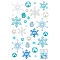 Winter Theme Imitation Pearl Vase Fillers, Including Plastic Round & Polymer Clay Snowflake Beads, Acrylic Connector Charms & Chips Beads, Blue