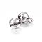Tarnish Resistant 201 Stainless Steel Bell Pendants, Stainless Steel Color, 9x6x6mm, Hole: 1.5mm