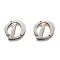 Non-Tarnish 304 Stainless Steel Links Connectors, Letter, for Personalized Name Necklace Making, Letter.D, 15x16x1.5mm, Hole: 0.9mm