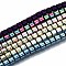 Electroplate Non-magnetic Synthetic Hematite Beads Strands, Column, Mixed Color, 3.5x3mm, Hole: 1mm, about 127~128pcs/strand, 15.75 inch~15.94 inch(40cm~40.5cm)