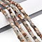 Natural Aqua Terra Jasper Beads Strands, Cube, 4~4.5x4~4.5x4~4.5mm, Hole: 0.8~0.9mm, about 85~88pcs/strand, 14.76~15.35''(37.5~39cm)