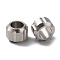 Non-Tarnish 303 Stainless Steel European Beads, Large Hole Beads, Column, Stainless Steel Color, 10x7mm, Hole: 5.8mm