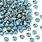Preciosa® Crystal Hotfix Flatback Stones, Czech Crystal, Round(438 11 612 Chaton Rose VIVA 12 ®), 23980 200 Jet AB, SS16(3.8~4mm)
