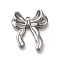 304 Stainless Steel Pendants, Bowknot Charm, Anti-Tarnish, Stainless Steel Color, 24.5x21.5x5mm, Hole: 1.2mm