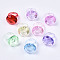 Transparent Acrylic Finger Rings, Oval, Mixed Color, US Size 8 3/4(18.7mm), about 112pcs/500g