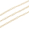 PVD Vacuum Plating 304 Stainless Steel Curb Chain, Soldered, with Spool,, Golden, 4x3x0.5mm, 82 Feet(25m)/roll