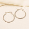 Stylish Stainless Steel Hoop Earrings for Women, Stainless Steel Color
