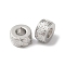 Rack Plating Brass Beads, Cadmium Free & Lead Free, Long-Lasting Plated, Column, Platinum, 6.6x3.6mm, Hole: 2.9mm