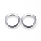 Non-Tarnish 304 Stainless Steel Linking Rings, Stainless Steel Color, 15x1mm