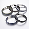 Braided Leather Cord Bracelets, with 304 Stainless Steel Magnetic Clasps, Greek Pattern, Mixed Color, 8-5/8 inch(220mm), 26x13x7mm
