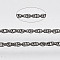 Soldered Brass Coated Iron Rope Chains, with Spool, Gunmetal, 2x1.4x0.3mm, about 39.37 Feet(12m)/roll