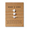 3Pcs Classic Cross & Heart & Star Shell Braided Beaded Bracelet Sets, White, 11 inch(28cm)