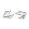 Non-Tarnish 201 Stainless Steel Pendants, Heart, Stainless Steel Color, 29x32.5x1mm, Hole: 1.4mm