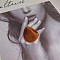 Oval Resin Finger Rings for Women, Sienna, Inner Diameter: 17mm